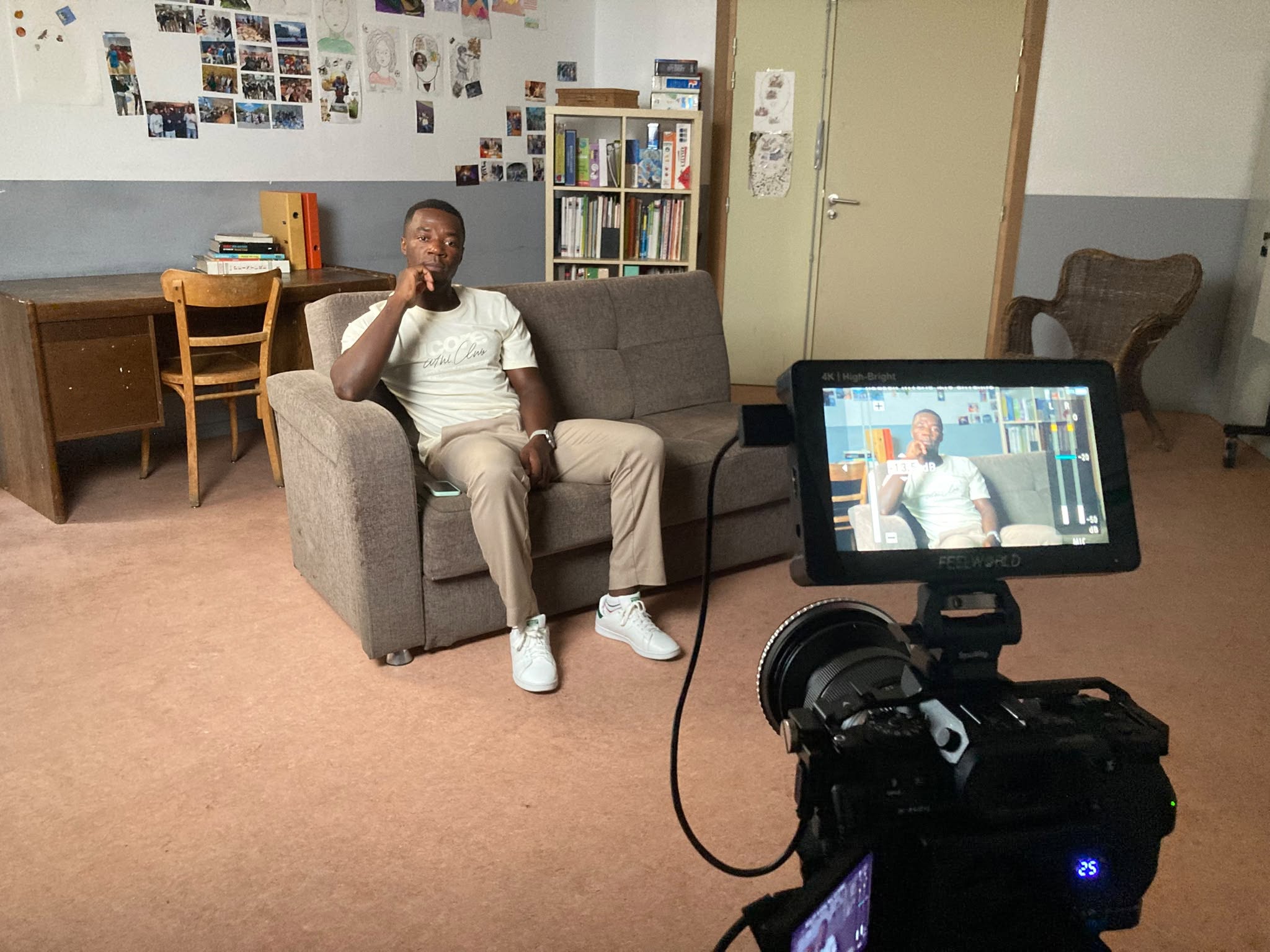 Tournage du documentaire au Centre Bernanos